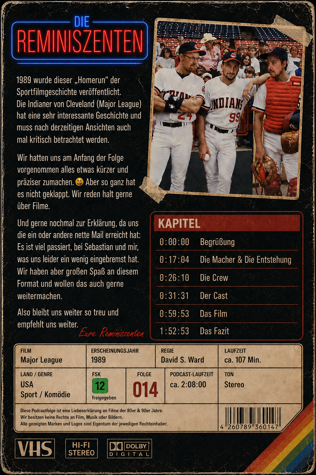 Rückseite Major League – Folge 014